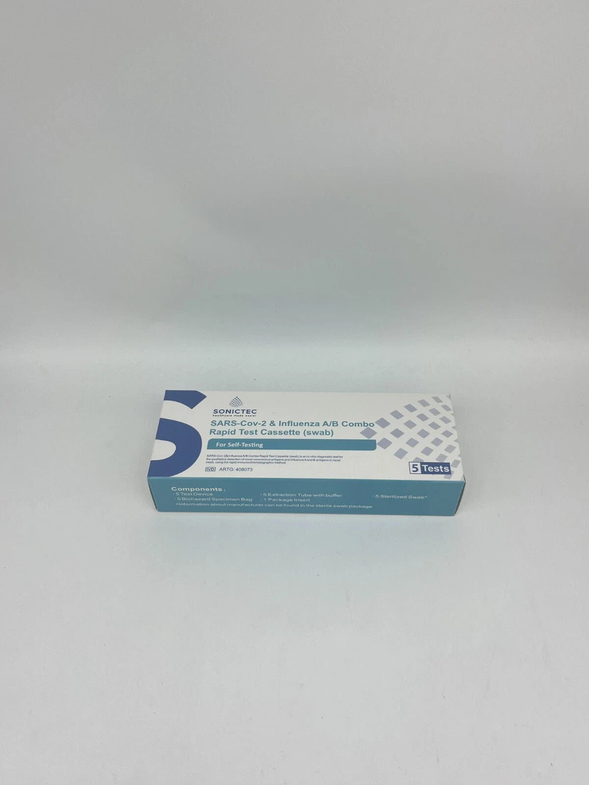 Sonictec Combo FLU A/B & COVID-19 (3 in 1) Self Test Kit 2 tests